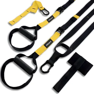 Banda Suspensión Tipo Trx Fitnics Set Completo Entrenamiento Color Amarillo Banda Suspensión Tipo Trx Fitnics Set Completo Entrenamiento Color Amarillo