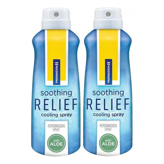 Preparation H Spray Calmante Hemorroides Con Aloe 2 Pzs