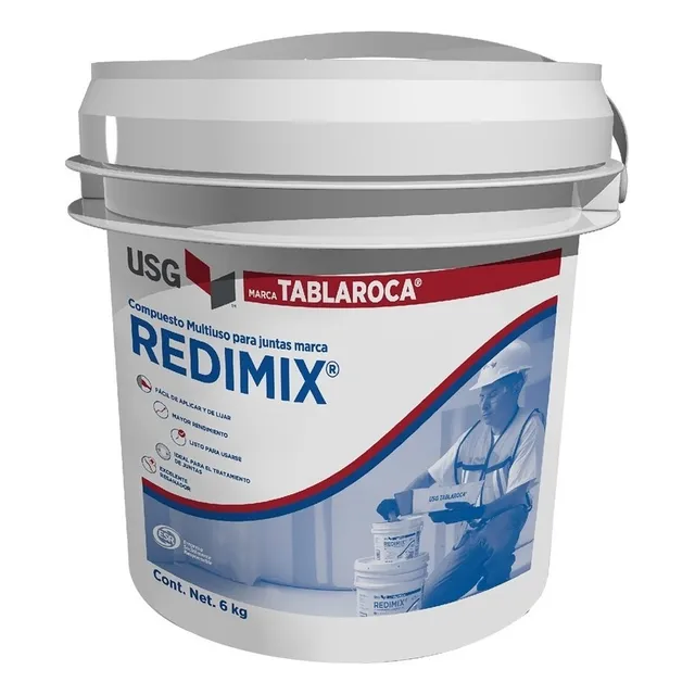 Usg Redimix Compuesto Multiuso Para Juntas Blanco 6 Kg