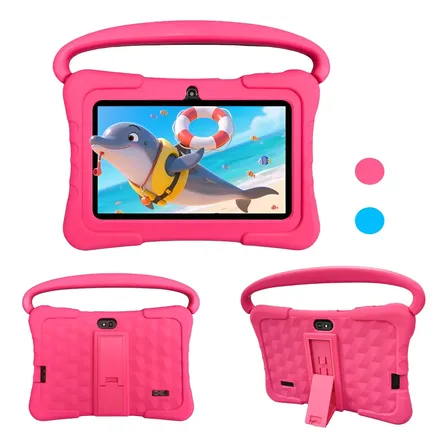 Tablet Infantil 7 PuLG Android 12 2gb 32gb Wifi Pink