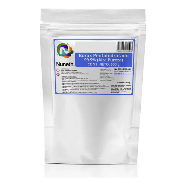 Borax Pentahidratado 500 G Para Slime Y Mas
