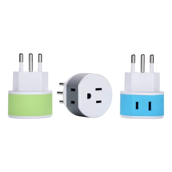 Adaptador De Enchufe De Viaje Brasil Con 2 Entradas De Ee. U