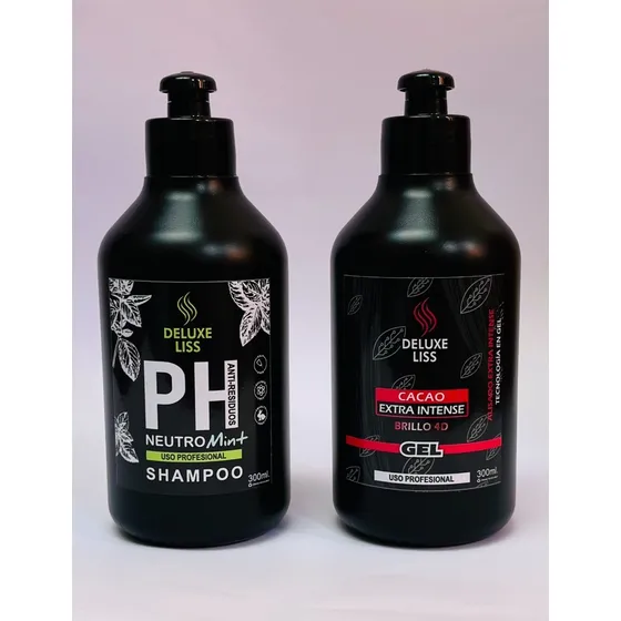 Kit Alisado En Gel + Shampoo Anti Residuos Deluxe Liss