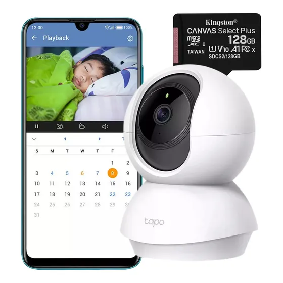 Cámara Seguridad Interior Smart 2k 3mp Tapo C210 + Memoria