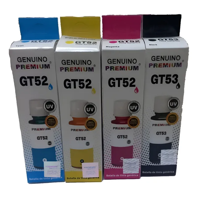 Tinta Hp Compatible Gt53 Gt52 Black Cian Yellow Magenta 