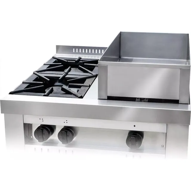 Anafe Industrial Cfa70 2 Hornallas Y Baño Maria Cook & Food