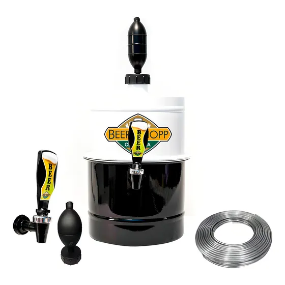 Chopeira Doméstica 100% Aluminio 5,1l Beer Chopp Cor Branco/preto