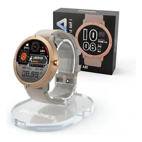 Relógio Garmin Lily 2 Dourado Pulseira De Silicone Ouro Creme