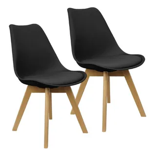 Kit 2 Cadeiras Charles Eames Leda Design Wood Estofada Cor Da Estrutura Da Cadeira Preto Kit 2 Cadeiras Charles Eames Leda Design Wood Estofada Cor Da Estrutura Da Cadeira Preto