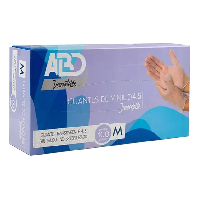 Guantes De Vinilo Caja 100 Unidades