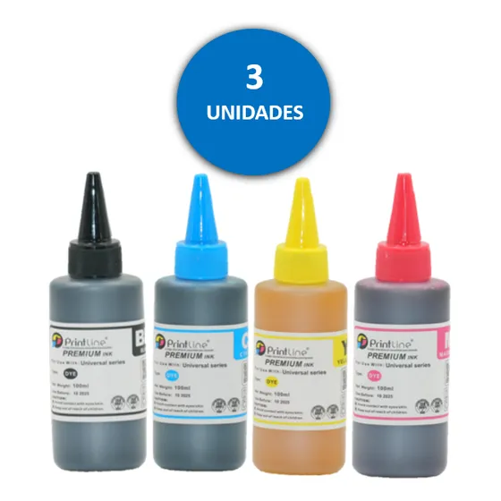 Tinta Recarga Para Hp Canon 100ml Negro Cyan Yellow Magenta