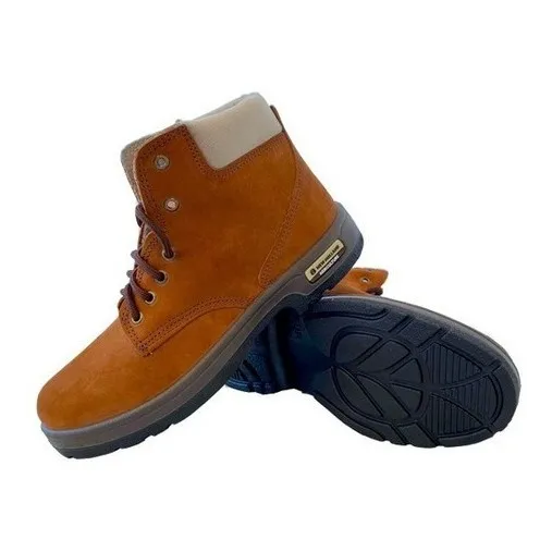 Bota New Holland Marrón Con Cordones