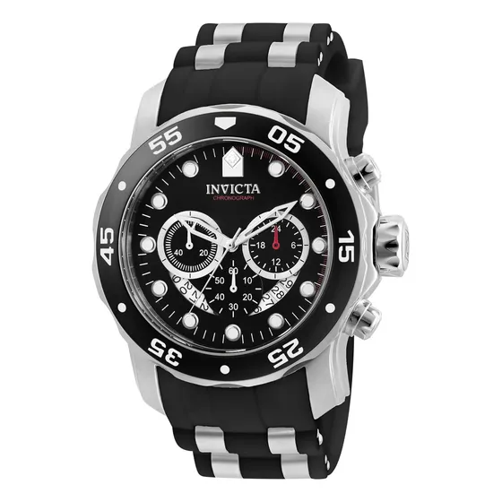 Reloj Invicta Acero Inoxidable, Esfera Azul, Pulsera Negro 6