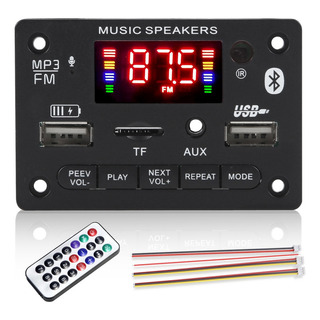 Modulo Rep Audio Bluetooth Mp3 Usb Aux Fm Microfono 5voltios Modulo Rep Audio Bluetooth Mp3 Usb Aux Fm Microfono 5voltios
