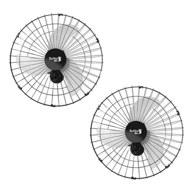 Kit 2 Ventilador Parede Turbo 250w Tufão Lorensid Bivolt 60c