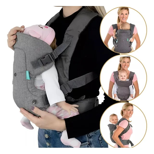 Silla Porta Bebe Infantil Ergonómica Reforzada 4 Posiciones 