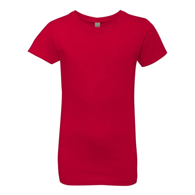Next Level Camiseta Princesa Para Niña Talla Xl Color Rojo