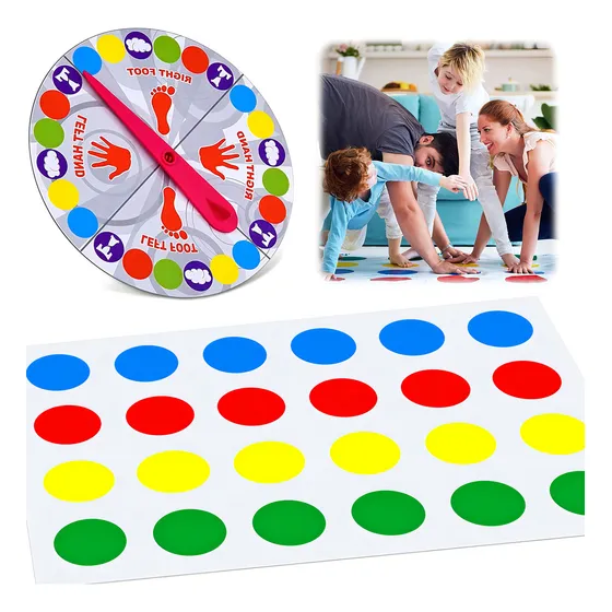 Juego De Mesa Twister Piso Familiar Didacticos Ruleta Niños
