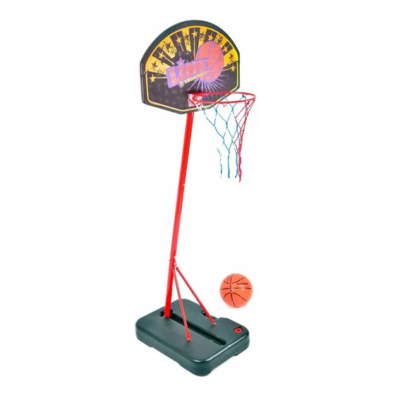 Aro De Basquet De Pie Metalico Valija Pelota Red Basket