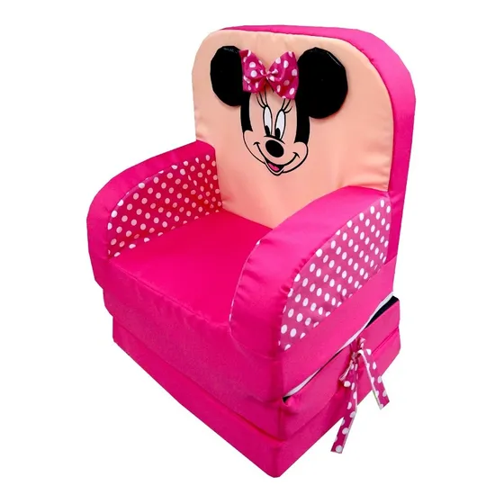 Asiento Infantil Sillon Cama Sofa Individual Niños Minnie Rs