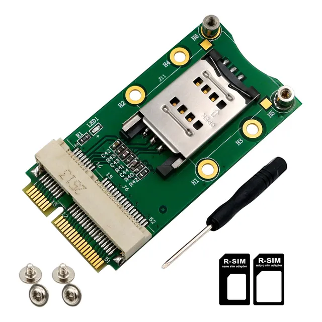 Adaptador Pci-e Con Ranura Para Tarjeta Sim Para Módulo 3g