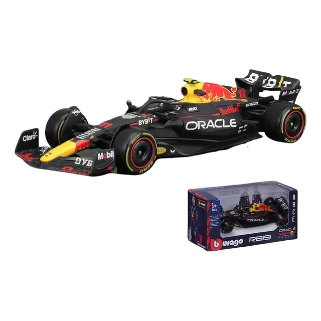 Auto Bburago F1 Red Bull Rb20 2024 A Escala 1:43 Con Casco 