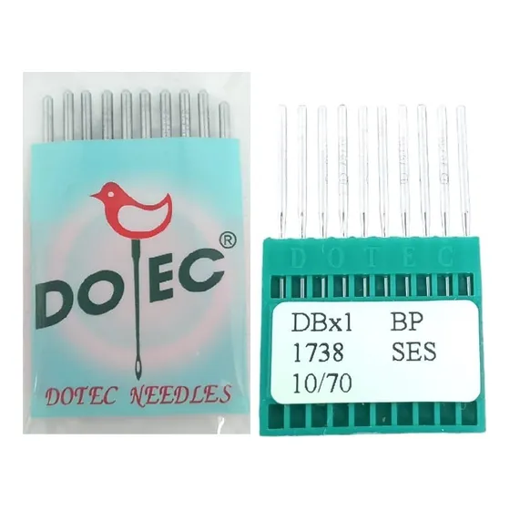 Aguja De Recta Cabo Fino Dbx1 P/ Maquina Industrial X10 Unid