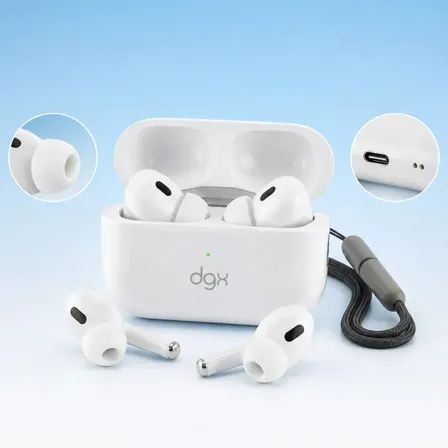 Fone De Ouvido Bluetooth 5.4 In-ear Fitness Academia Dgx Cancelamento Ruído Anc E Enc Carregamento Indução