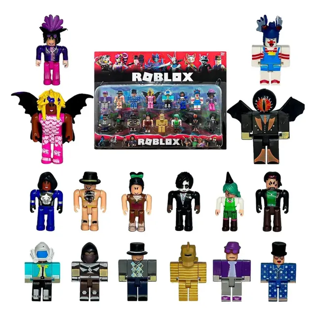 Kit 16 Bonecos Roblox Articulado Brinquedo Personagens
