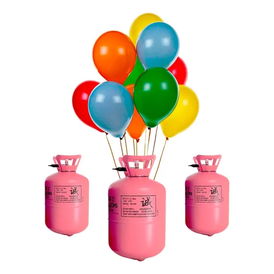 Balón Con Gas Helio Para 50 Globos Numero 9