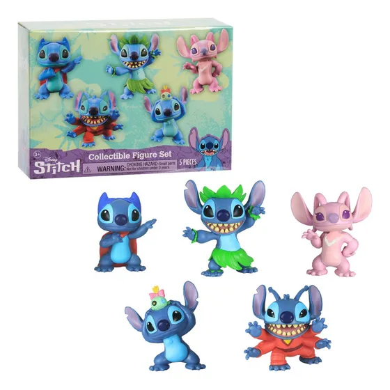 Set X5 Figuras Coleccionistas Stitch