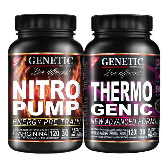 Rápido Quemador Grasas Thermogenic Fuerza Nitro Pump Genetic