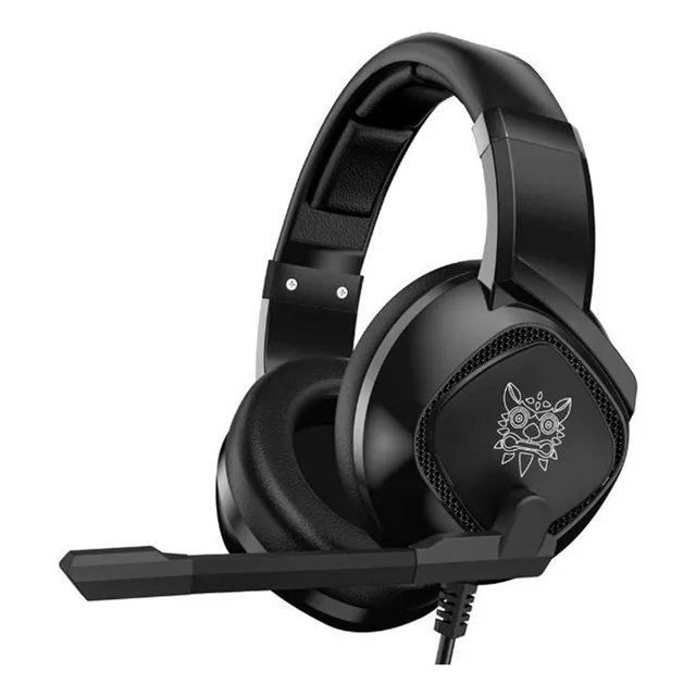 Audífonos Gamer Diadema inalámbrica Onikuma K19 negro Gaming headset con microfono con luz rgb LED para Xbox Ps4 Pc