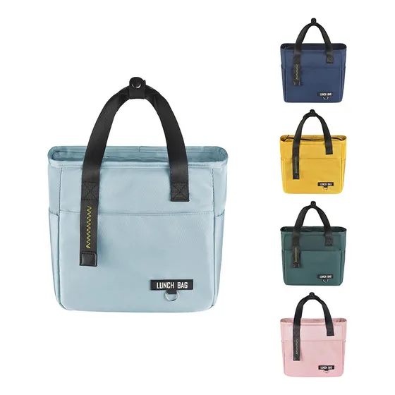 Bolso Lunchera Termica Almuerzo Color Celeste
