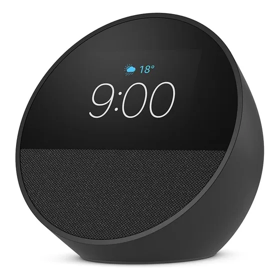 Alto-falante Inteligente Amazon Echo Spot 2024, Cor Preta Cor Preto