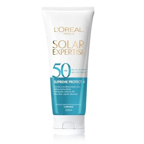 Protector solar L'Oréal Paris Solar Expertise Supreme Protect 4 50FPS en crema 200mL