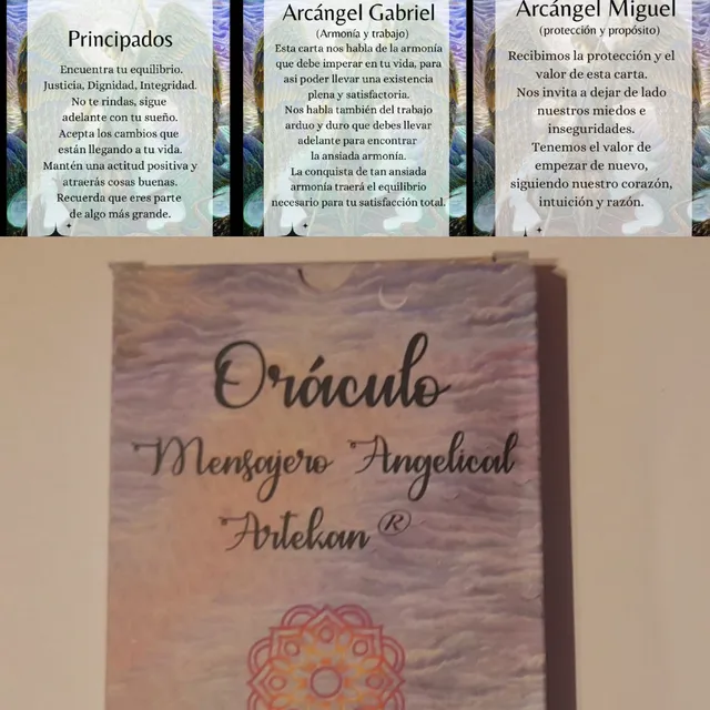 Cartas Oráculo Mensajero Angelical + Paño Exclusivo