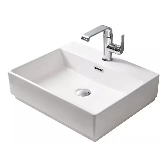 Lavabo Rectangular Premium Lazza Con Grifo Moorefield
