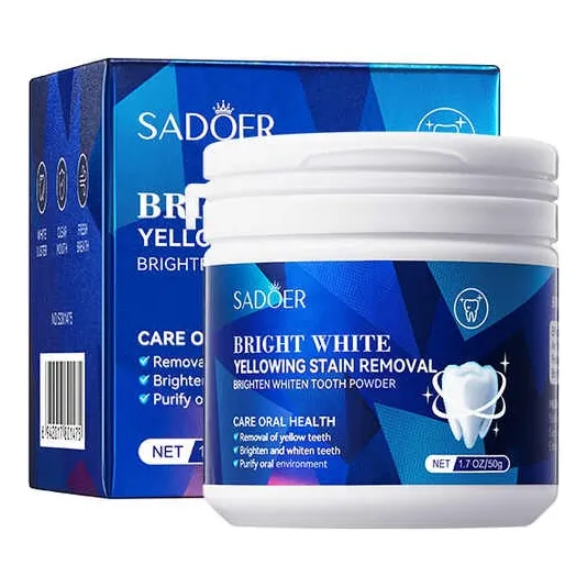 Sadoer Blanqueador Dental En Polvo 100g Sabor Menta
