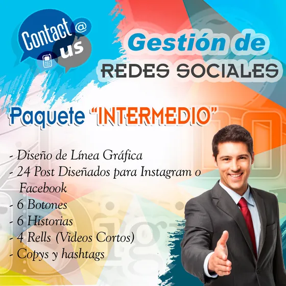 Paquete Intermedio De Post Para Redes Sociales, Historias