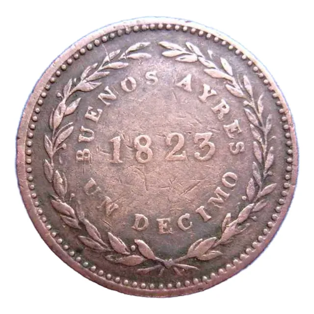 Uruguay Primera Moneda Décimo 1823 Muy Buen Estado Vea Fotos