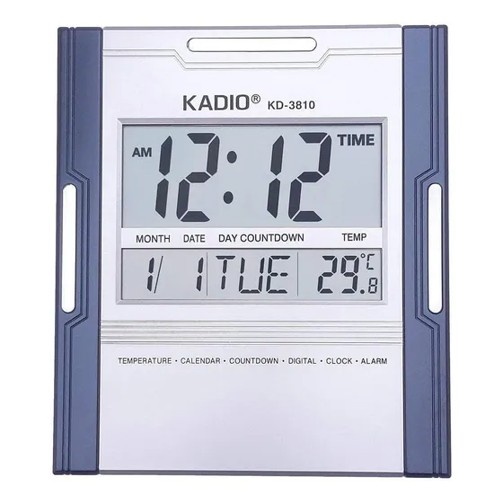 Reloj Digital De Pared O Mesa Con Temperatura Alarma Y Fecha
