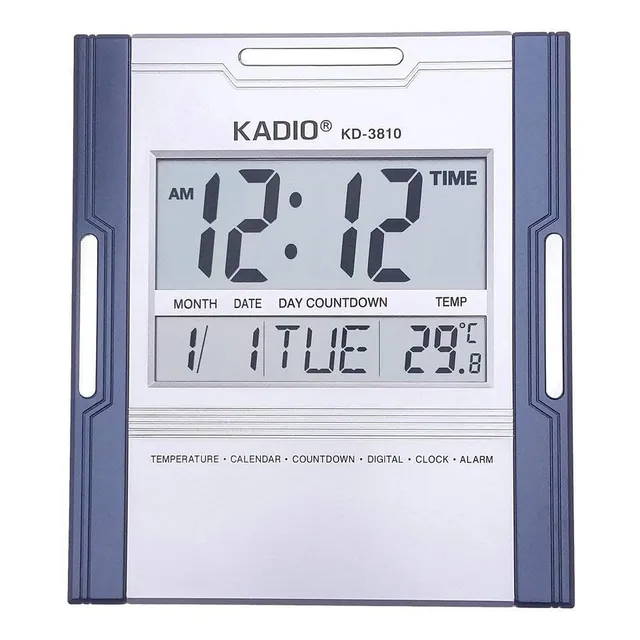 Reloj Digital De Pared O Mesa Con Temperatura Alarma Y Fecha