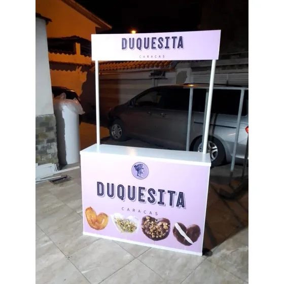 Stand Degustacion Publicitario Largo  Desarmable 120 Cm