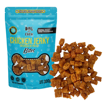 Dog-o-chew, Premio Para Perro Natural, Bites, Chicken Jerky Dog-o-chew, Premio Para Perro Natural, Bites, Chicken Jerky