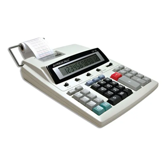 Calculadora De Impressão 12 Dig Bicolor Lp45 Procalc Bivolt