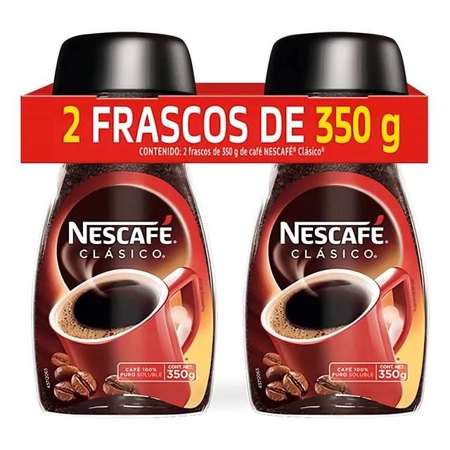Café Soluble Nescafé Con 2 Piezas De 350 Grs