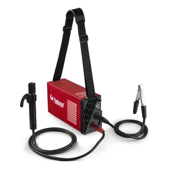 Máquina de solda inversora Tekna TW140ICM-MMA vermelha 60Hz 220V