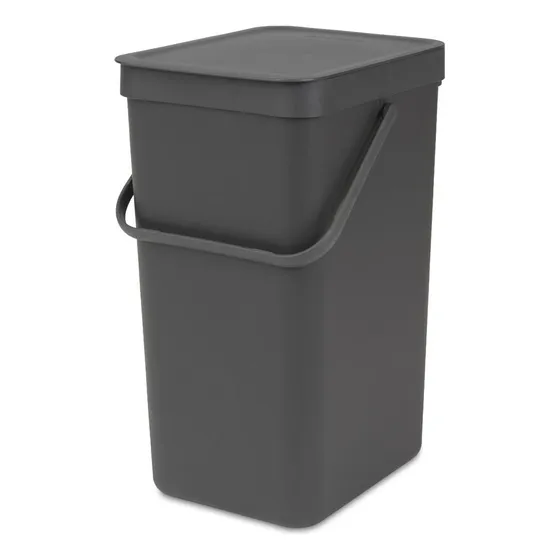 Cubeta De Reciclaje Con Asa Gris 16 L Brabantia
