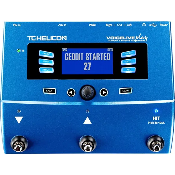 Tc Helicon Voicelive Play Procesador De Efectos Para Voz Azul Acero
